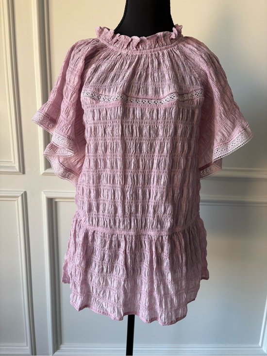 Dalin Tops - Dalin Light Pink Smocked Top